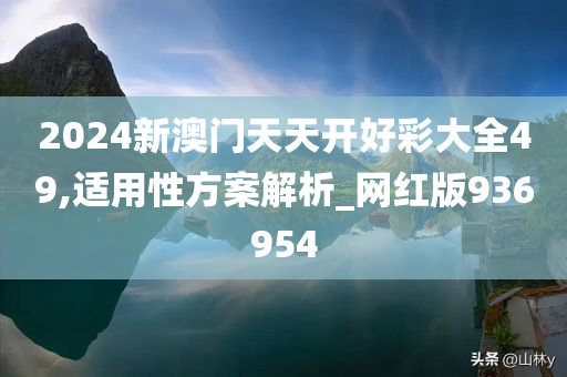 2024新澳门天天开好彩大全49,适用性方案解析_网红版936954