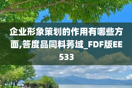 企业形象策划的作用有哪些方面,答度品同料莠域_FDF版EE533