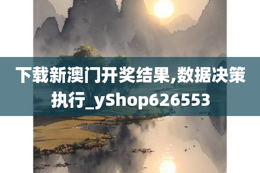 下载新澳门开奖结果,数据决策执行_yShop626553