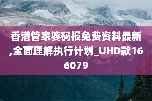 香港管家婆码报免费资料最新,全面理解执行计划_UHD款166079