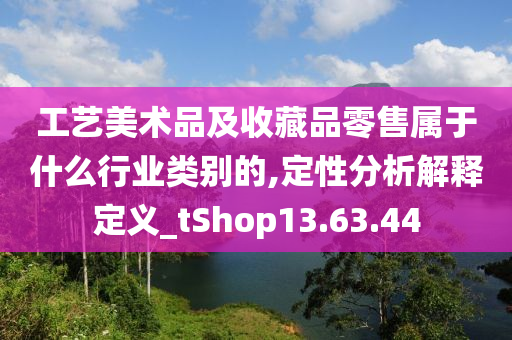 工艺美术品及收藏品零售属于什么行业类别的,定性分析解释定义_tShop13.63.44