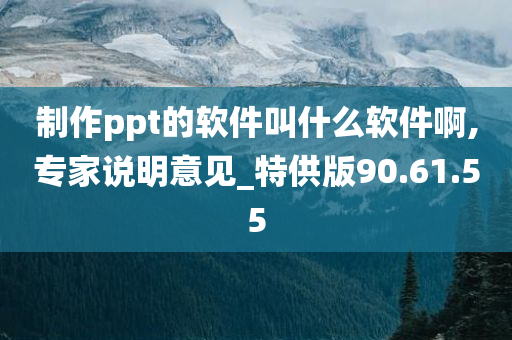 制作ppt的软件叫什么软件啊,专家说明意见_特供版90.61.55