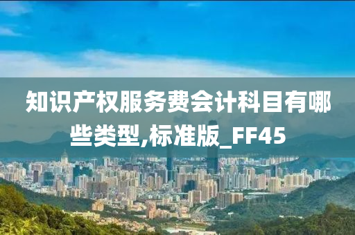 知识产权服务费会计科目有哪些类型,标准版_FF45