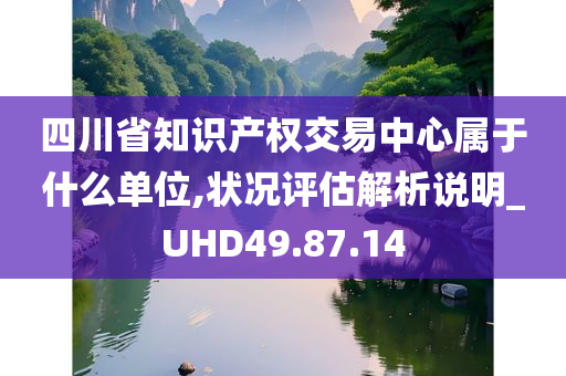 四川省知识产权交易中心属于什么单位,状况评估解析说明_UHD49.87.14