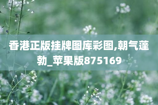 香港正版挂牌图库彩图,朝气蓬勃_苹果版875169