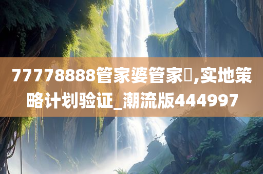 77778888管家婆管家枓,实地策略计划验证_潮流版444997