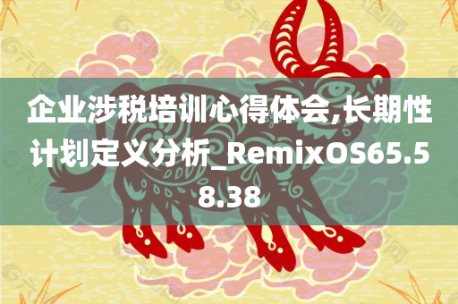 企业涉税培训心得体会,长期性计划定义分析_RemixOS65.58.38