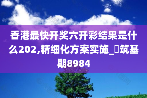 香港最快开奖六开彩结果是什么202,精细化方案实施_‌筑基期8984