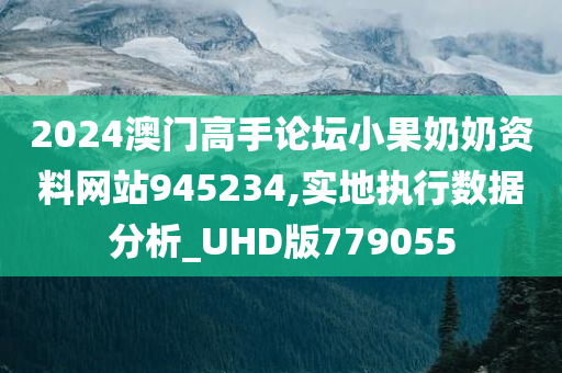 2024澳门高手论坛小果奶奶资料网站945234,实地执行数据分析_UHD版779055