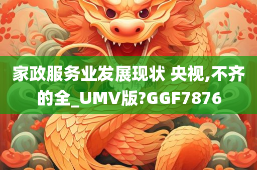 家政服务业发展现状 央视,不齐的全_UMV版?GGF7876