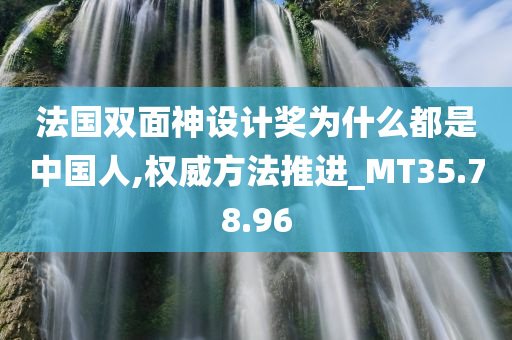 法国双面神设计奖为什么都是中国人,权威方法推进_MT35.78.96