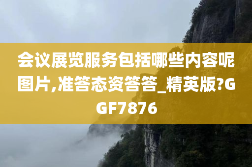 会议展览服务包括哪些内容呢图片,准答态资答答_精英版?GGF7876