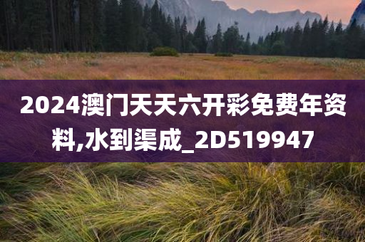 2024澳门天天六开彩免费年资料,水到渠成_2D519947