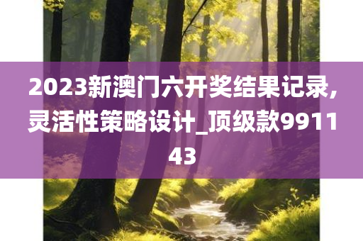 2023新澳门六开奖结果记录,灵活性策略设计_顶级款991143