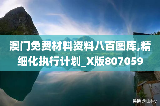 澳门免费材料资料八百图库,精细化执行计划_X版807059