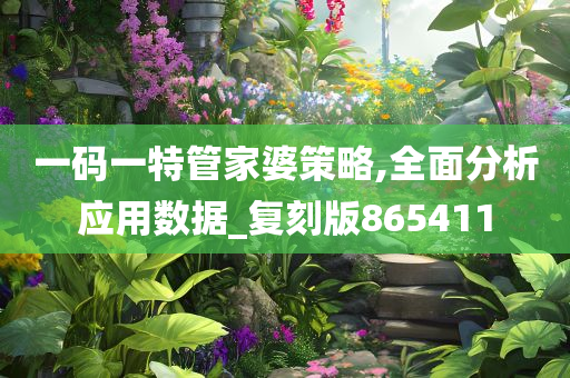 一码一特管家婆策略,全面分析应用数据_复刻版865411