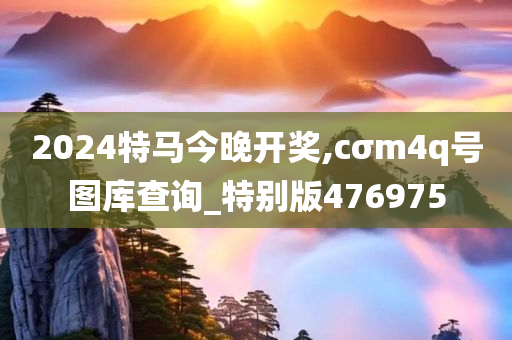 2024特马今晚开奖,cσm4q号图库查询_特别版476975