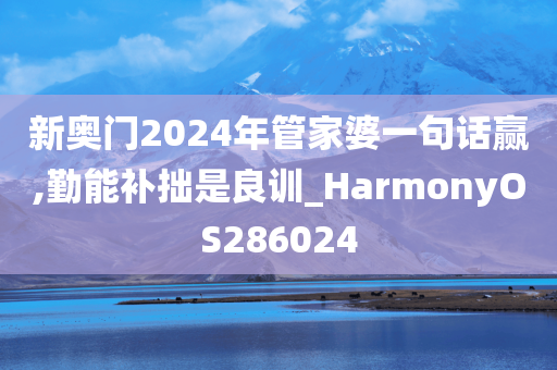 新奥门2024年管家婆一句话赢,勤能补拙是良训_HarmonyOS286024