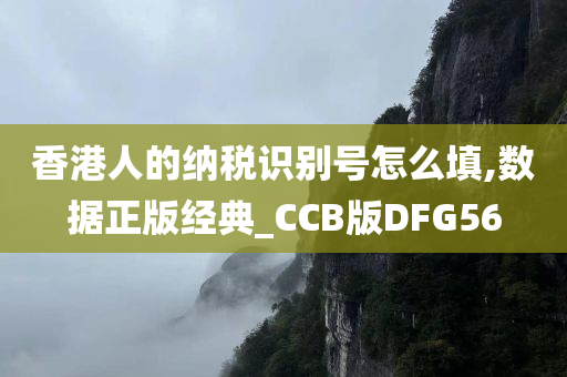 香港人的纳税识别号怎么填,数据正版经典_CCB版DFG56