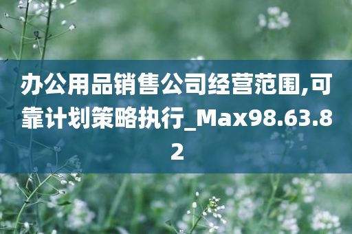 办公用品销售公司经营范围,可靠计划策略执行_Max98.63.82