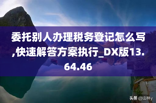 委托别人办理税务登记怎么写,快速解答方案执行_DX版13.64.46