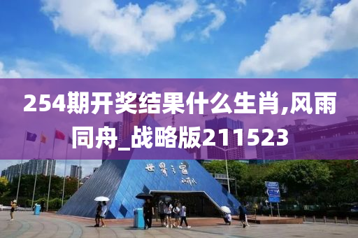 254期开奖结果什么生肖,风雨同舟_战略版211523