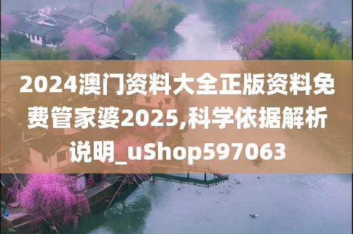 2024澳门资料大全正版资料免费管家婆2025,科学依据解析说明_uShop597063