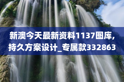 新澳今天最新资料1137图库,持久方案设计_专属款332863