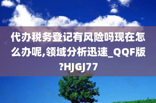 代办税务登记有风险吗现在怎么办呢,领域分析迅速_QQF版?HJGJ77