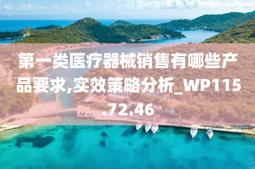 第一类医疗器械销售有哪些产品要求,实效策略分析_WP115.72.46