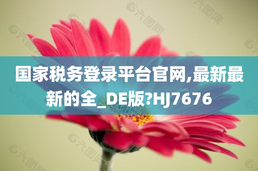 国家税务登录平台官网,最新最新的全_DE版?HJ7676