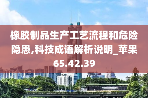 橡胶制品生产工艺流程和危险隐患,科技成语解析说明_苹果65.42.39