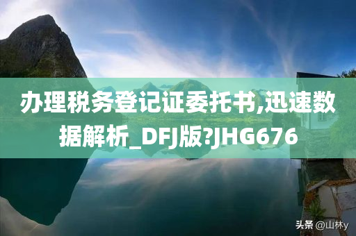 办理税务登记证委托书,迅速数据解析_DFJ版?JHG676