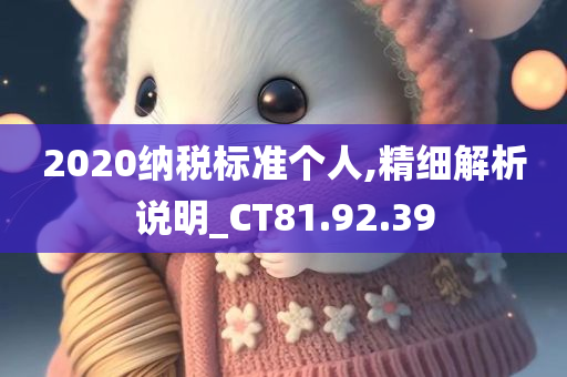 2020纳税标准个人,精细解析说明_CT81.92.39