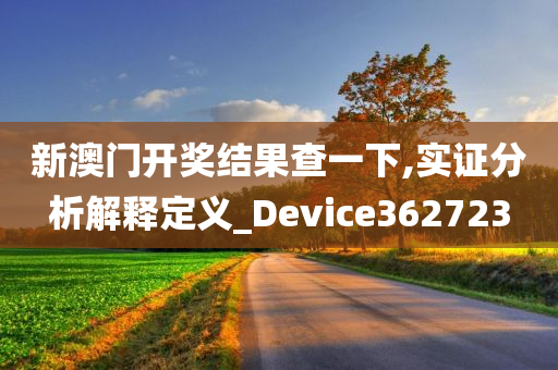 新澳门开奖结果查一下,实证分析解释定义_Device362723