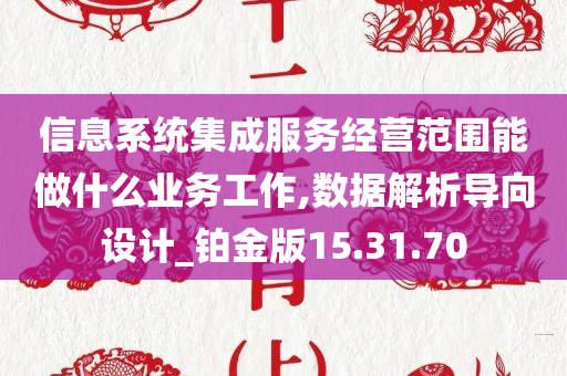 信息系统集成服务经营范围能做什么业务工作,数据解析导向设计_铂金版15.31.70