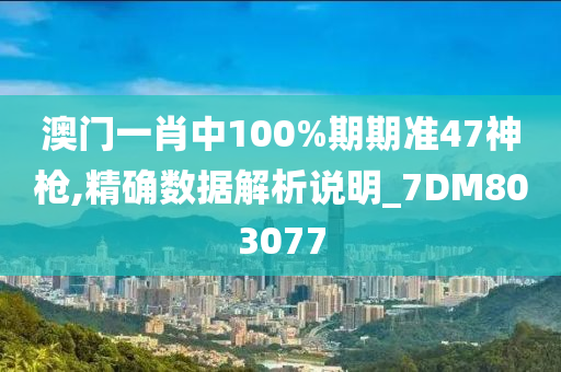 澳门一肖中100%期期准47神枪,精确数据解析说明_7DM803077