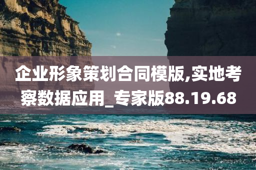 企业形象策划合同模版,实地考察数据应用_专家版88.19.68