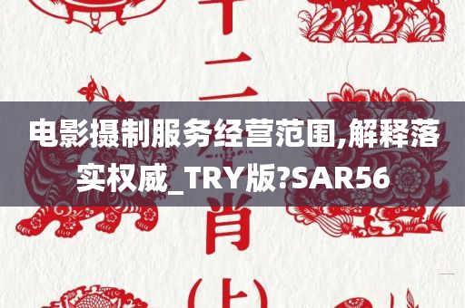 电影摄制服务经营范围,解释落实权威_TRY版?SAR56