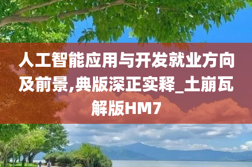 人工智能应用与开发就业方向及前景,典版深正实释_土崩瓦解版HM7