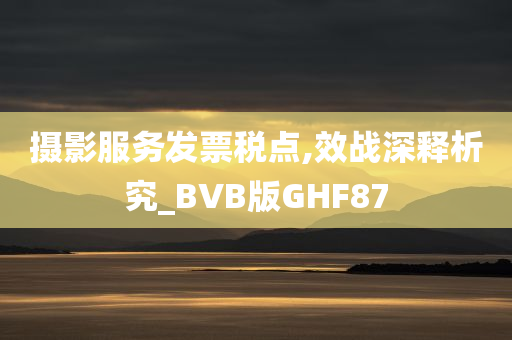 摄影服务发票税点,效战深释析究_BVB版GHF87