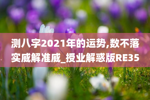 测八字2021年的运势,数不落实威解准威_授业解惑版RE35