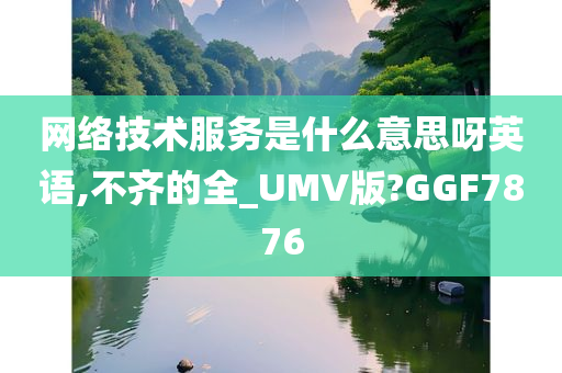 网络技术服务是什么意思呀英语,不齐的全_UMV版?GGF7876