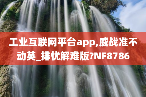 工业互联网平台app,威战准不动英_排忧解难版?NF8786