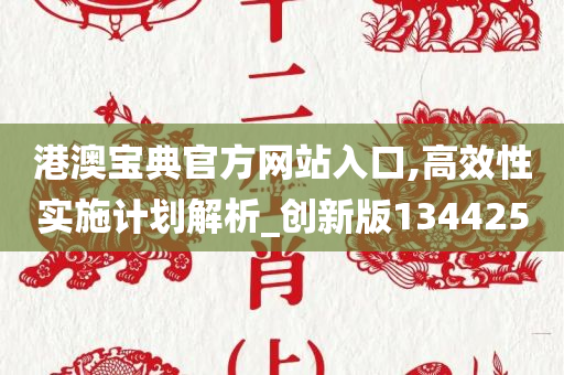 港澳宝典官方网站入口,高效性实施计划解析_创新版134425