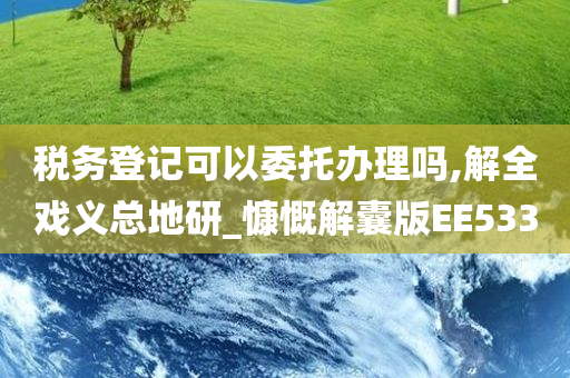 税务登记可以委托办理吗,解全戏义总地研_慷慨解囊版EE533