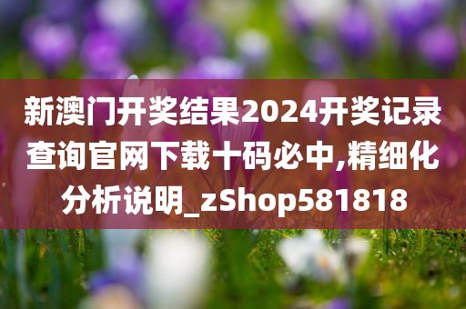 新澳门开奖结果2024开奖记录查询官网下载十码必中,精细化分析说明_zShop581818