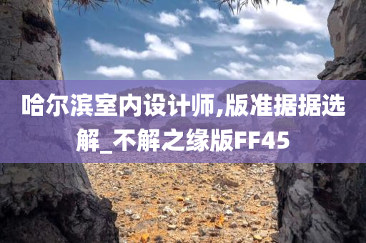 哈尔滨室内设计师,版准据据选解_不解之缘版FF45