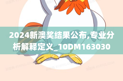 2024新澳奖结果公布,专业分析解释定义_10DM163030