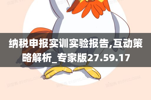 纳税申报实训实验报告,互动策略解析_专家版27.59.17